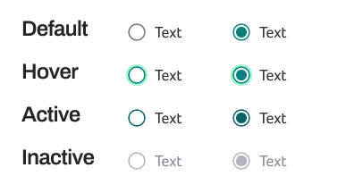 UI Component — Radio Buttons