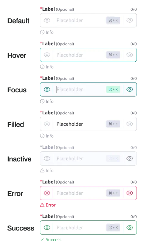UI Component — Inputs