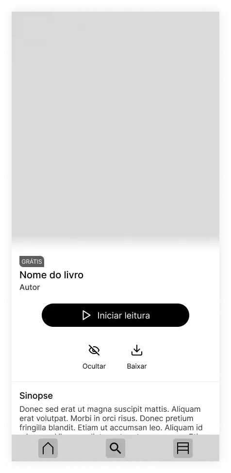 Wireframe — Book via Bookshelf